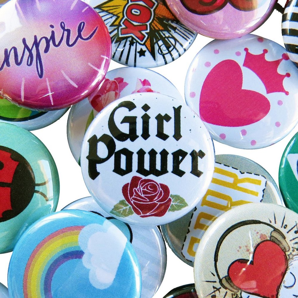 Cute Buttons Pins Set Gifts for Girls Teens Tweens - 1 Inch Pinback Button Pack